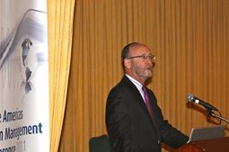 Ambassador David A. Gross addresses the conference and moderates 'Whitespace' breakout session 