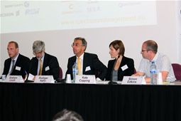 The panel that discussed spectrum auctions