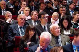 Delegates in the auditorium 