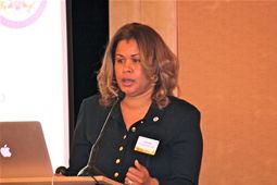 Angela Miller speaking in Session 4: Delivering smart and secure borders through collaborative border management: What are the implementation considerations? 