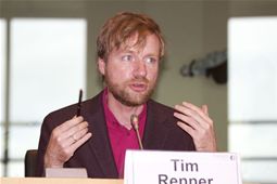 Tim Renner in the first panel discussion 