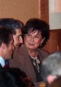 Cameron Kerry (US Dept of Commerce) & Francoise le Bail (Director General, DG JUST) at the pre-conference dinner
