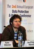 Jan-Philipp Albrecht MEP speaks during breakout session 2